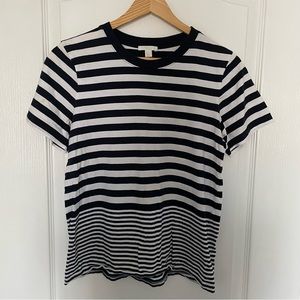 COS Striped Short Sleeve Crewneck T-Shirt